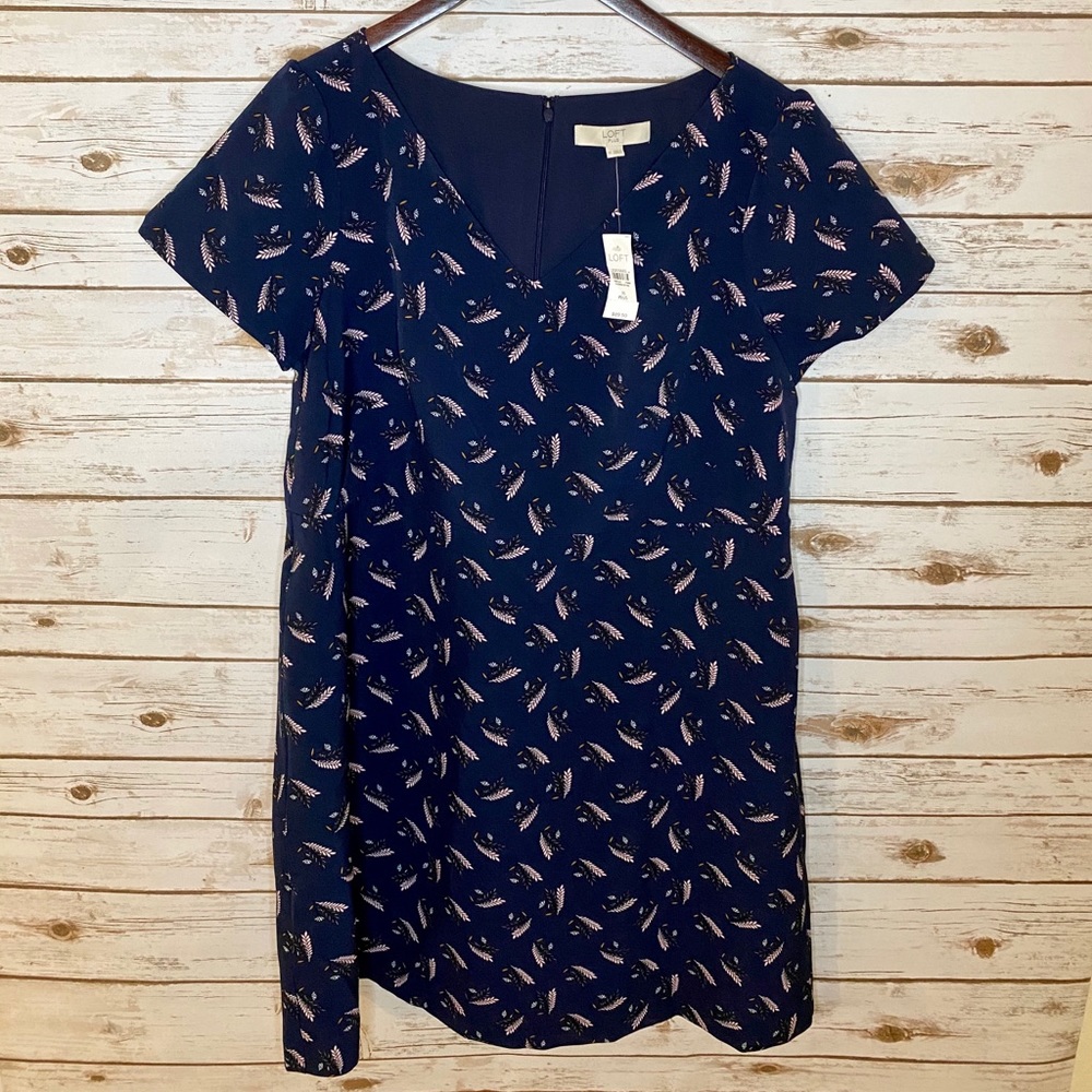 NWT • LOFT • Navy Dress •